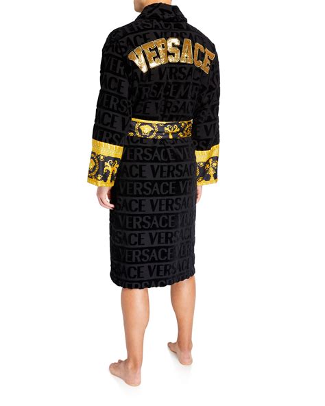 fake versace bathrobe mens|Versace robe men cheap.